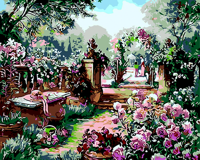 Картина за номерами Трояндовий сад 40х50 см ART Line ZB.64105 фото
