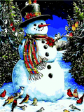 Картина за номерами Сніговик в циліндрі 40х50 см ART Line ZB.64116 фото